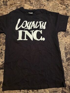 Loyalty INC. Black Graphic Kids T-Shirt